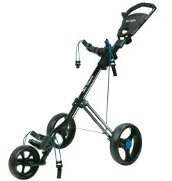 Ben Sayers D3 3 Wheel Push Golf Trolley -Golf Clubs Store G5231 D3 Push Trolley Side angle 1 1280x