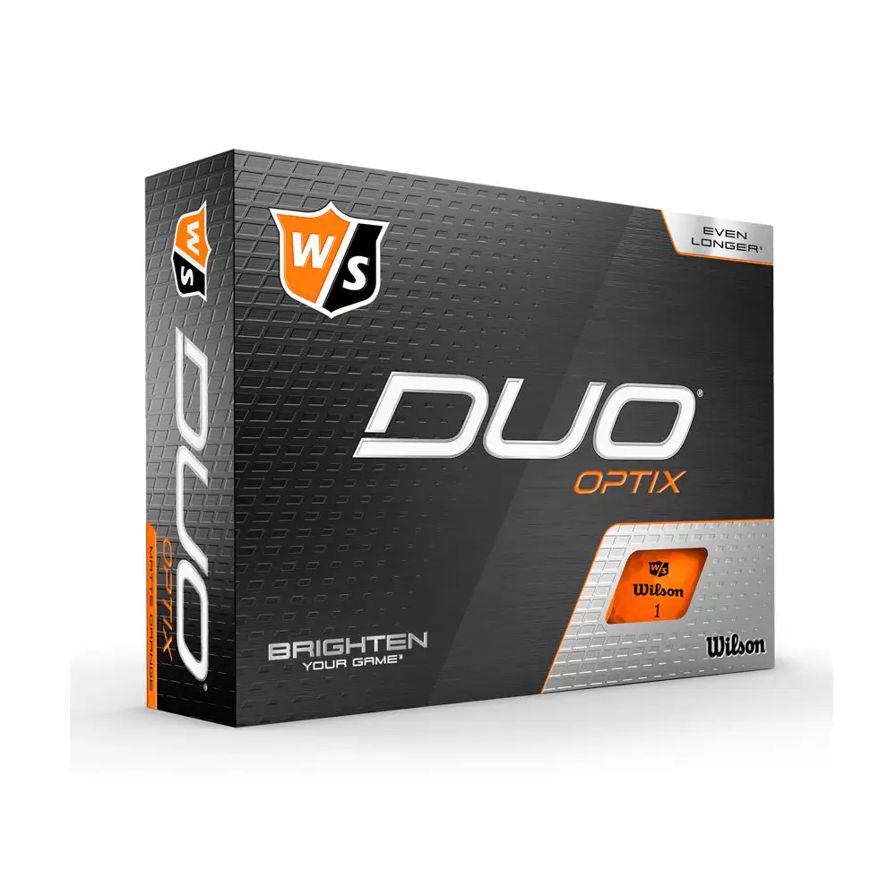 Wilson Staff Duo Optix Orange Golf Balls 3 Wilson Staff Duo Optix Orange Golf Balls