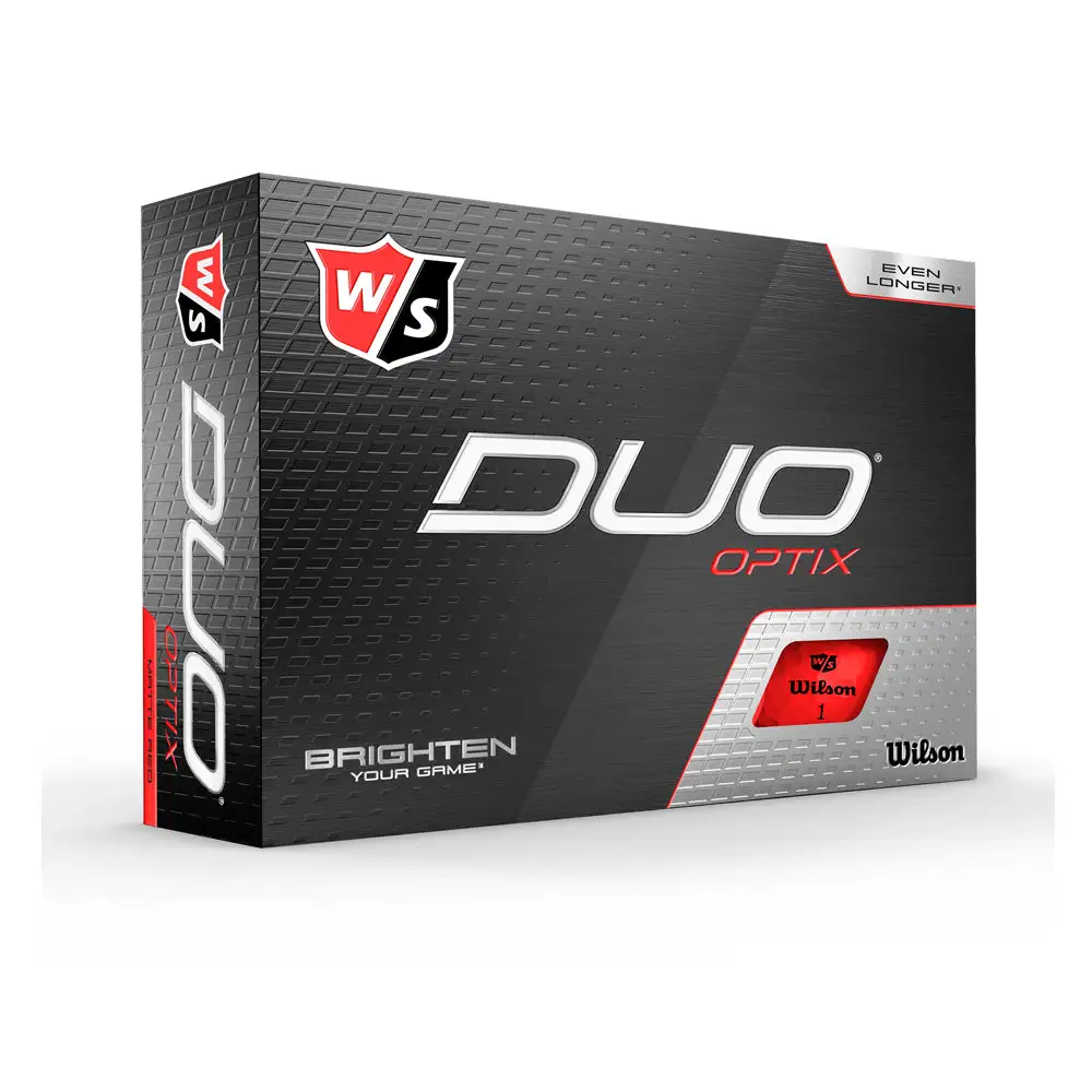 Wilson Staff Duo Optix Red Golf Balls 3 Wilson Staff Duo Optix Red Golf Balls
