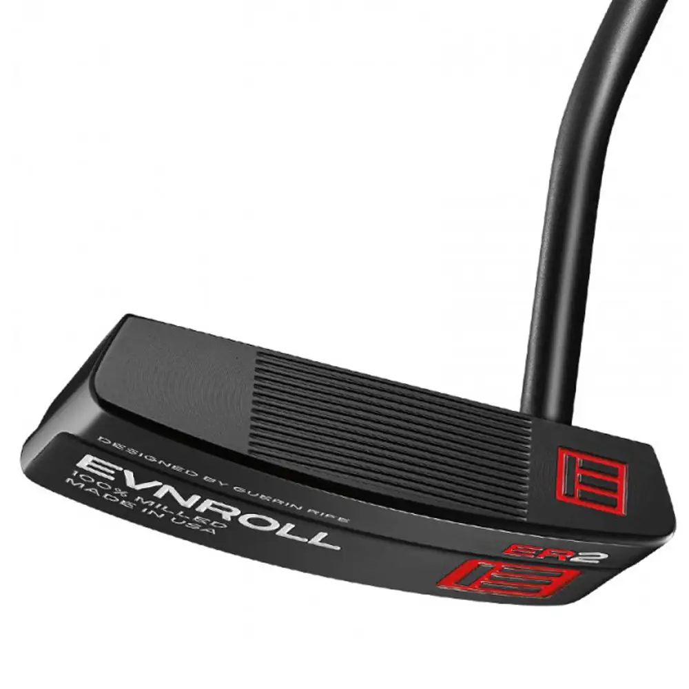 Evnroll Putters Evnroll ER 2 Mid Blade Black Golf Putter - Black TourTac Grip 3 Evnroll Putters Evnroll ER 2 Mid Blade Black Golf Putter - Black TourTac Grip