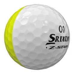 Srixon Z-Star Divide White/Yellow Golf Ball -Golf Clubs Store srixonzstar23DIVIDEWHTYELL2indmain 1500x
