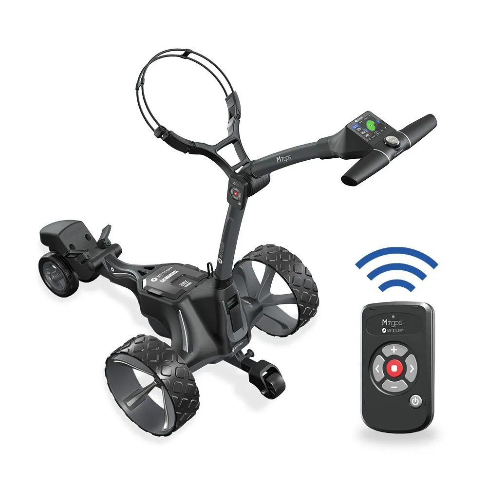Motocaddy M7 GPS Remote Ultra Electric Golf Trolley + Free Gift 3 Motocaddy M7 GPS Remote Ultra Electric Golf Trolley + Free Gift